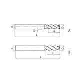 Solid carbide milling End mill Hard machining HM-4E - Makotools Industrial Supply Tools for Metal Cutting